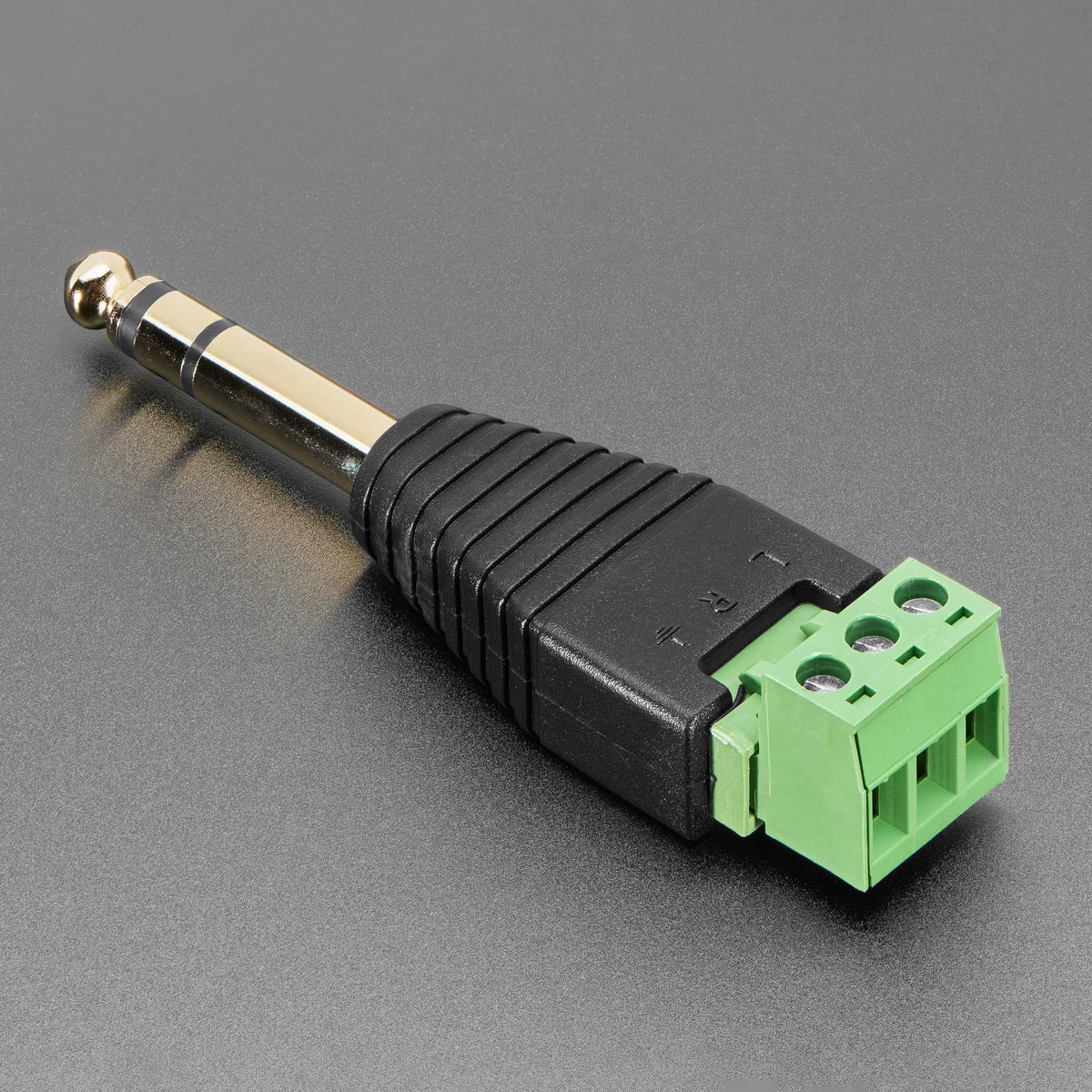 1/4" (6.35mm) Stereo Plug Terminal Block by Adafruit - The Pi Hut