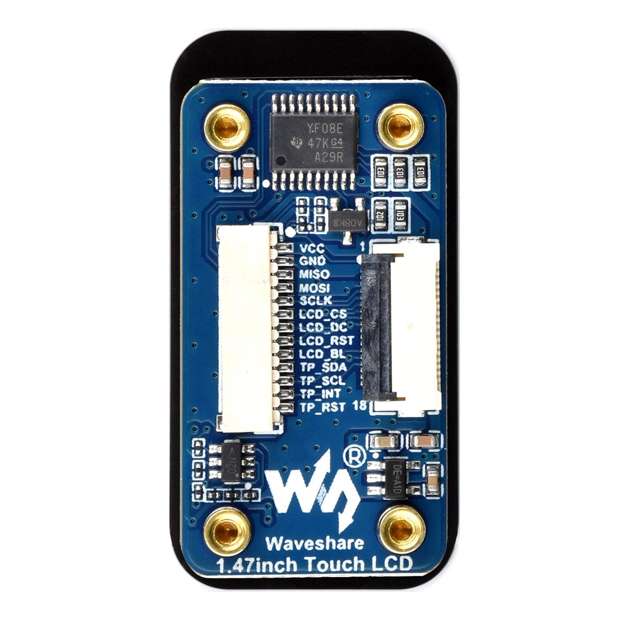 1.47" IPS LCD Display Module with Touch (172x320) by Waveshare - The Pi Hut
