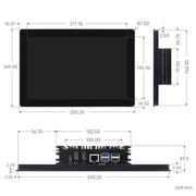 10.1" IPS Display + Aluminium Enclosure for Raspberry Pi by Waveshare - The Pi Hut