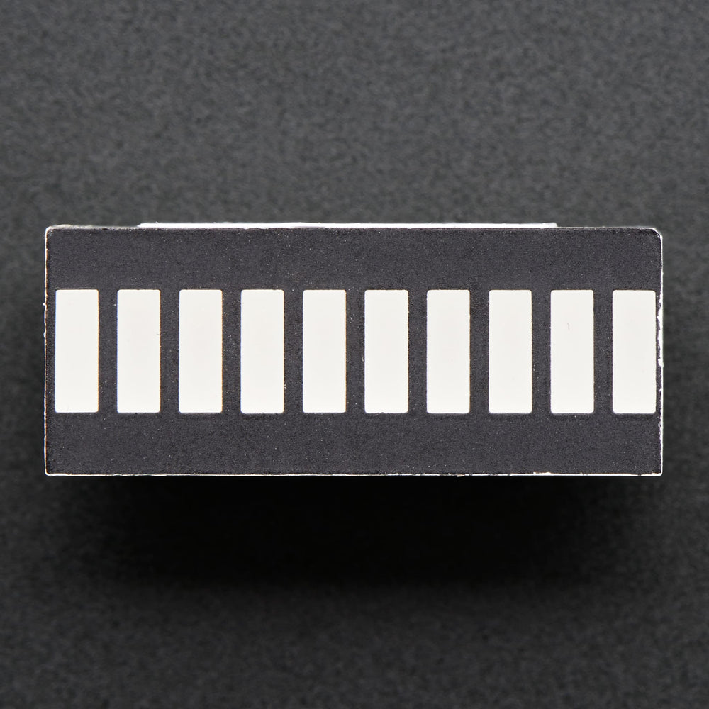 10 Segment Light Bar Graph LED Display - Amber (KWL-R1025UAB) by Adafruit - The Pi Hut