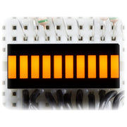 10 Segment Light Bar Graph LED Display - Yellow by Adafruit - The Pi Hut