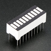 10 Segment Light Bar Graph LED Display - Yellow by Adafruit - The Pi Hut