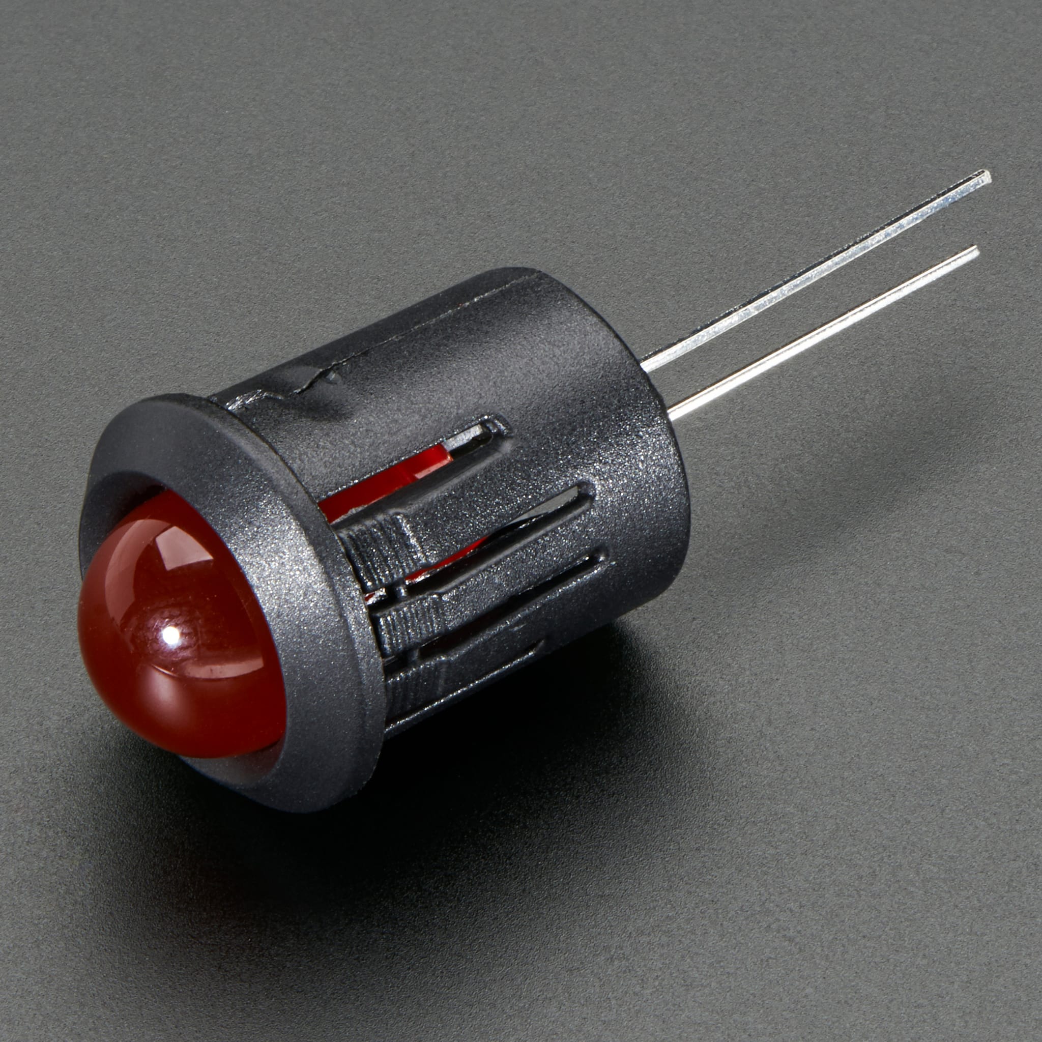 10mm Plastic Bevel LED Holder - Pack of 5 by Adafruit - The Pi Hut