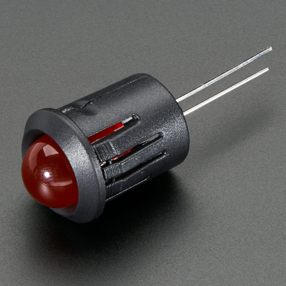 10mm Plastic Bevel LED Holder - Pack of 5 by Adafruit - The Pi Hut