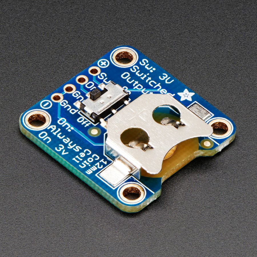 12mm Coin Cell Breakout with On-Off Switch - The Pi Hut