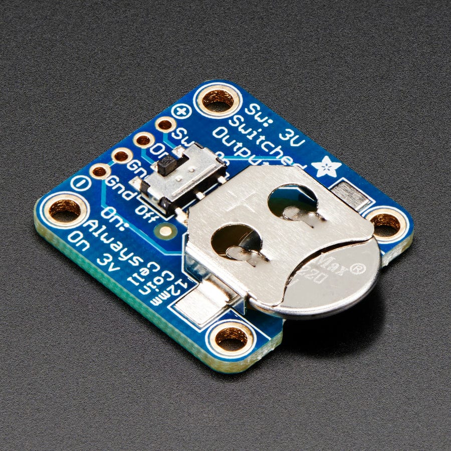 12mm Coin Cell Breakout with On-Off Switch