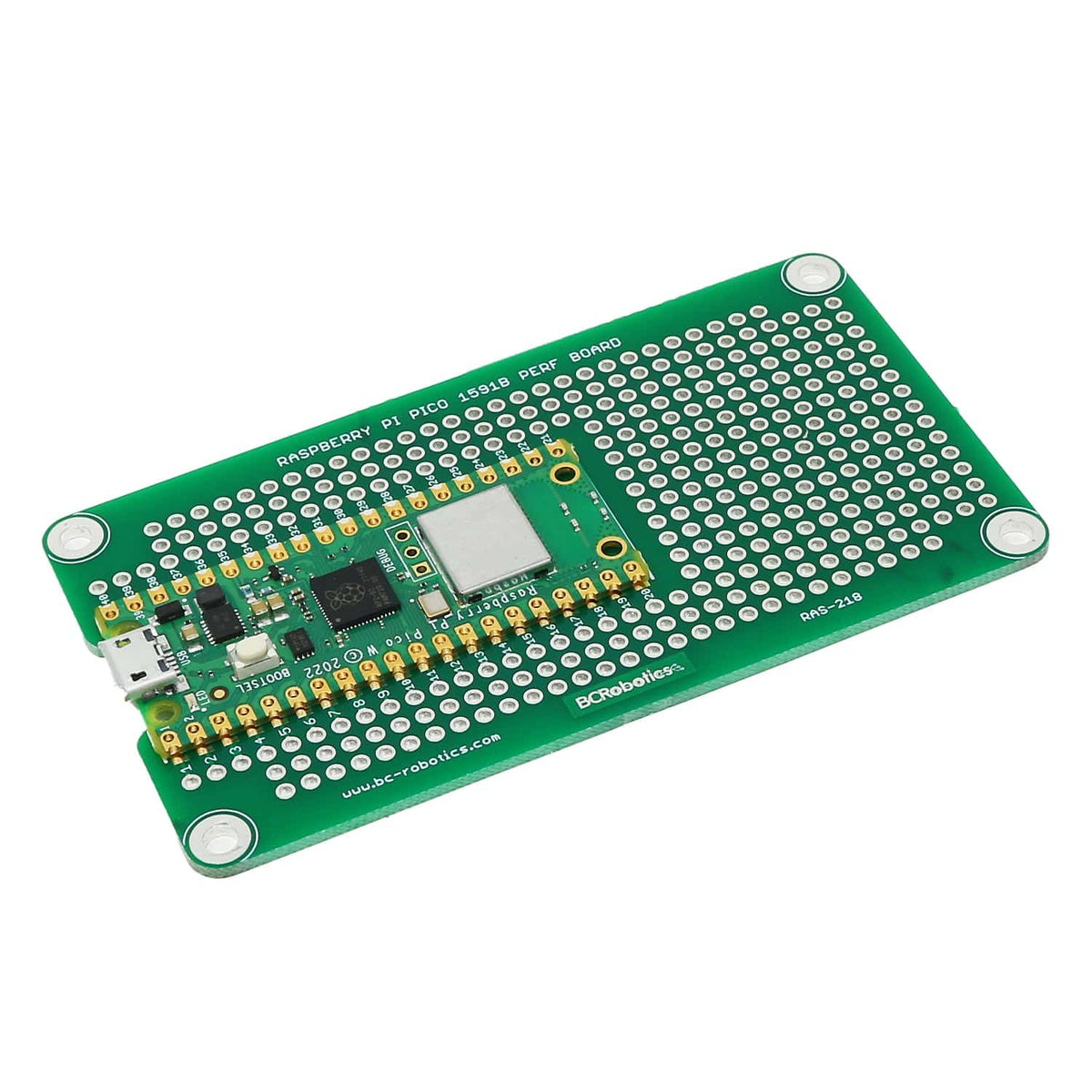 1591B Perf Board for the Raspberry Pi Pico The Pi Hut