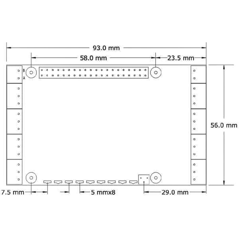 16 Relays 2A/24V 8-Layer Stackable HAT for Raspberry Pi - The Pi Hut