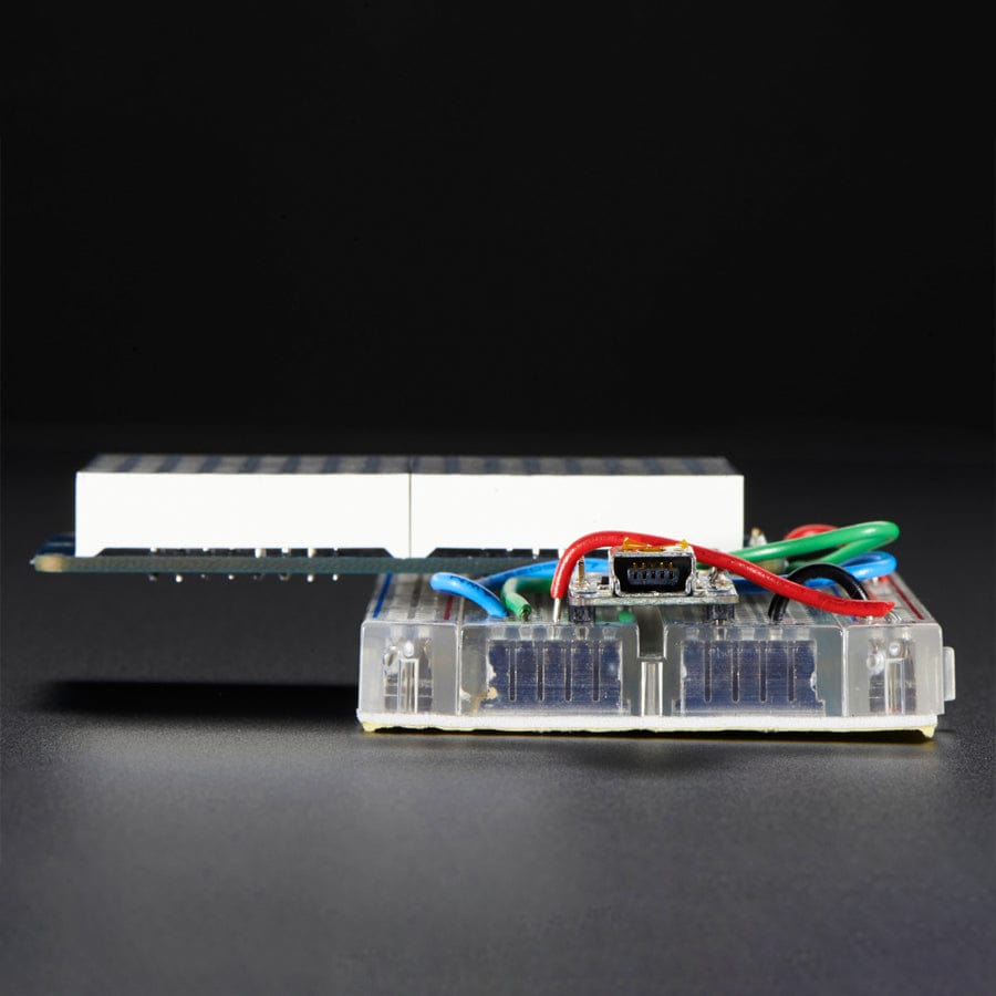 16 x 8 1.2" LED Matrix + Backpack - Ultra Bright Square White LEDs - The Pi Hut