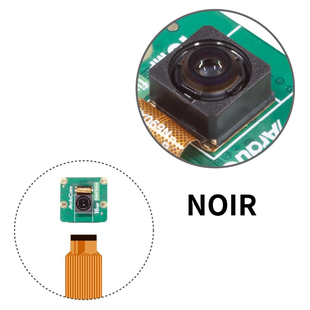 16MP NoIR IMX519 Fixed Focus Camera Module for Raspberry Pi by Arducam - The Pi Hut