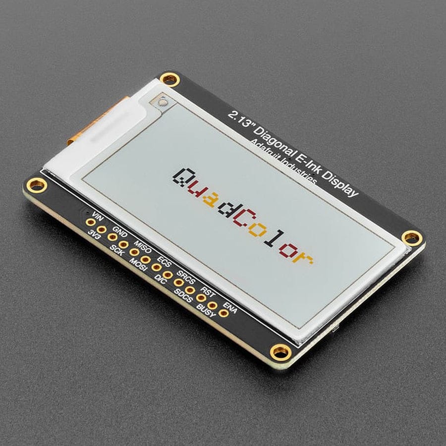 2.13" (250x122) Quad-Colour eInk / ePaper Display by Adafruit - The Pi Hut