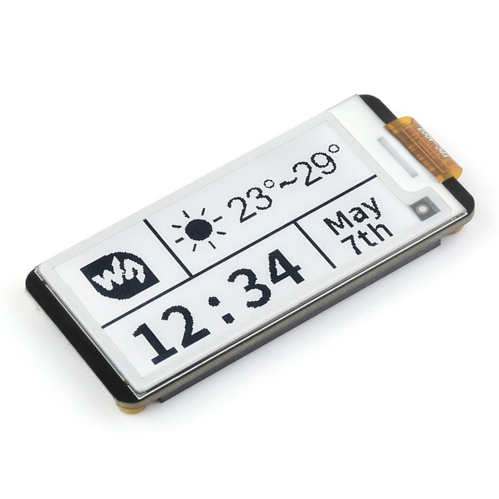2.13" E-Paper HAT+ for Raspberry Pi (Black/White) (250x122) by Waveshare - The Pi Hut