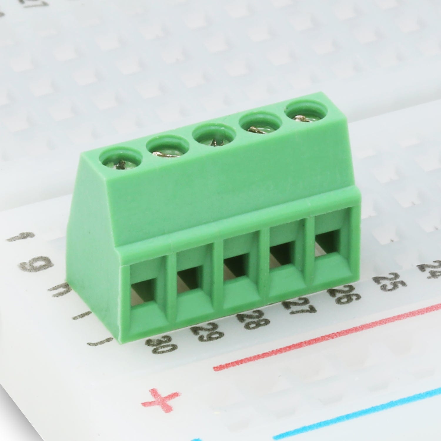 2.54mm Terminal Block - 5-pin by The Pi Hut - The Pi Hut