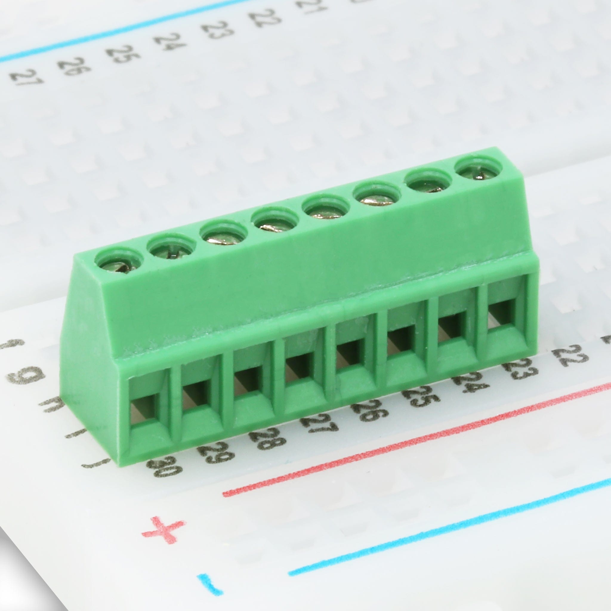 2.54mm Terminal Block - 8-pin by The Pi Hut - The Pi Hut