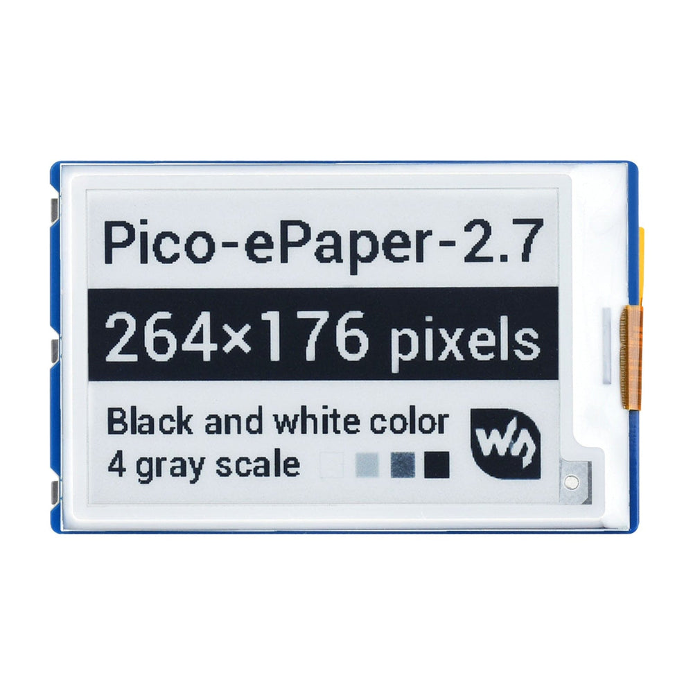 2.7" E-Paper Display Module for Raspberry Pi Pico (264×176) - The Pi Hut