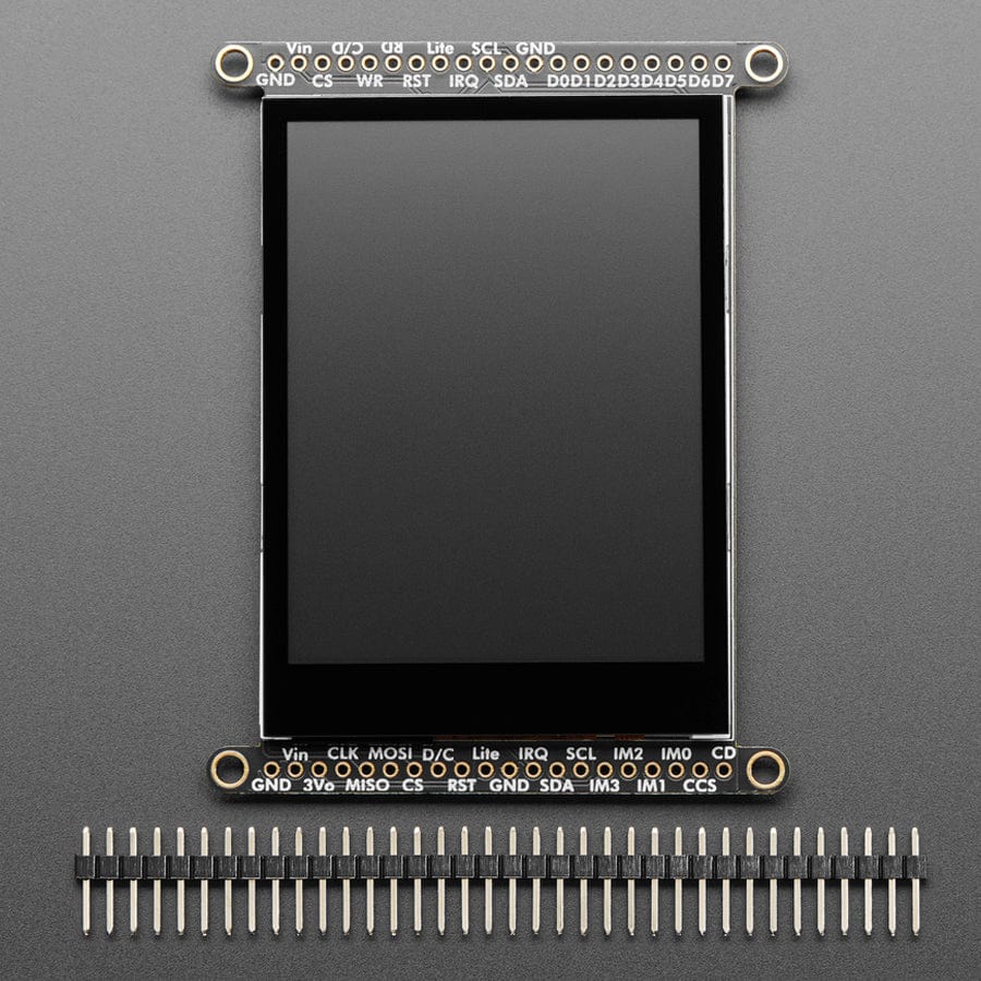 2.8" TFT LCD with Cap Touch Breakout Board w/MicroSD Socket - EYESPI Connector - The Pi Hut