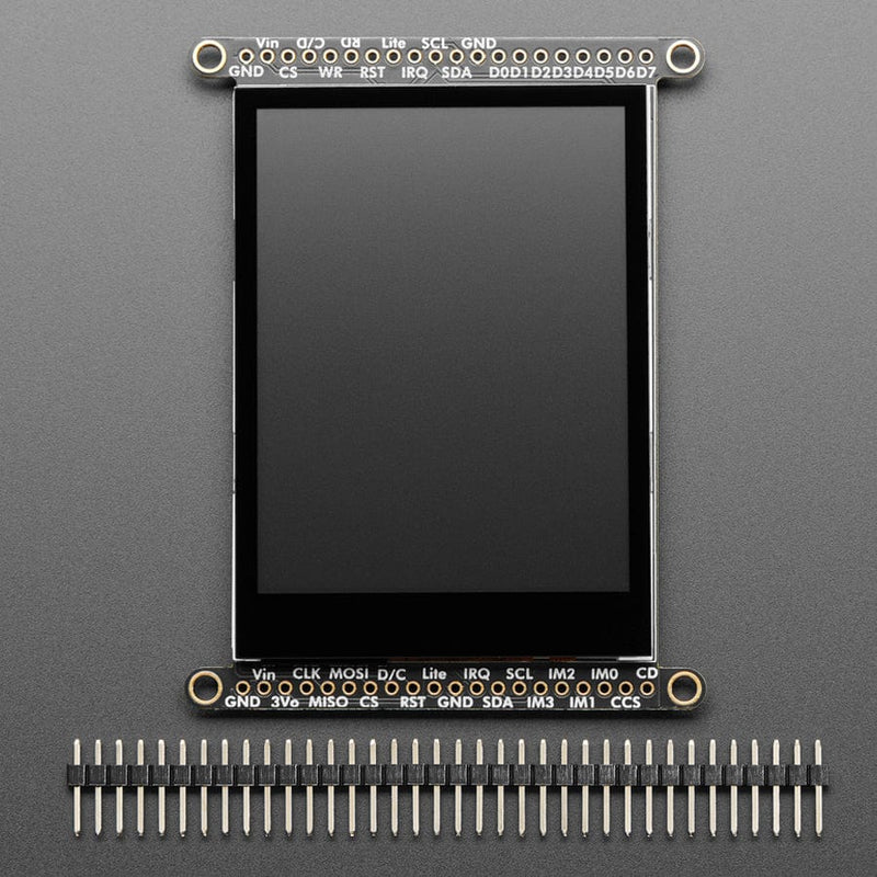 2.8" TFT LCD with Cap Touch Breakout Board w/MicroSD Socket - EYESPI Connector