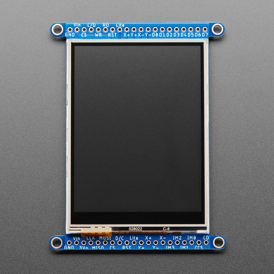 2.8" TFT LCD with Touchscreen Breakout Board with MicroSD Socket (ILI9341) - The Pi Hut