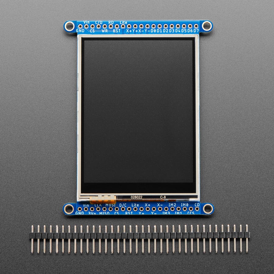 2.8" TFT LCD with Touchscreen Breakout Board with MicroSD Socket (ILI9341)