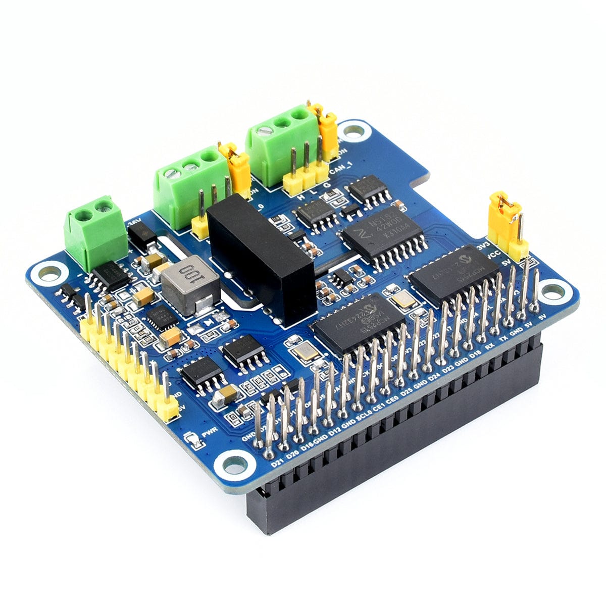 2-Channel Isolated CAN Bus Expansion HAT For Raspberry Pi - The Pi Hut