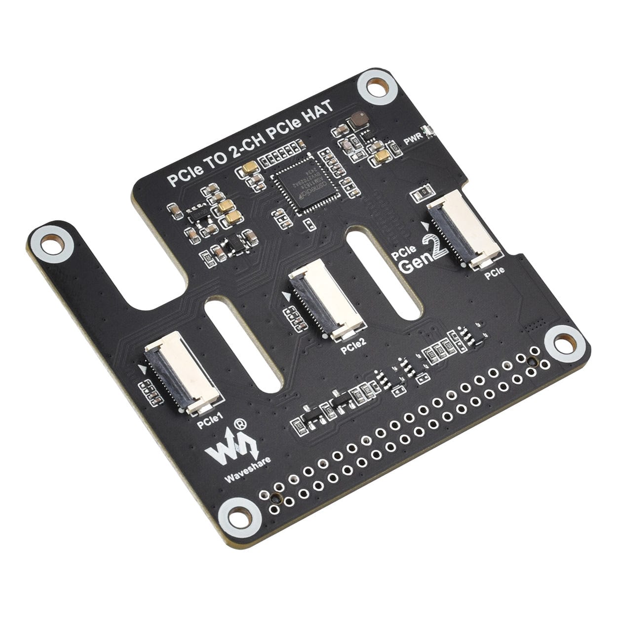 2-Channel PCIe Expander for Raspberry Pi 5 by Waveshare - The Pi Hut