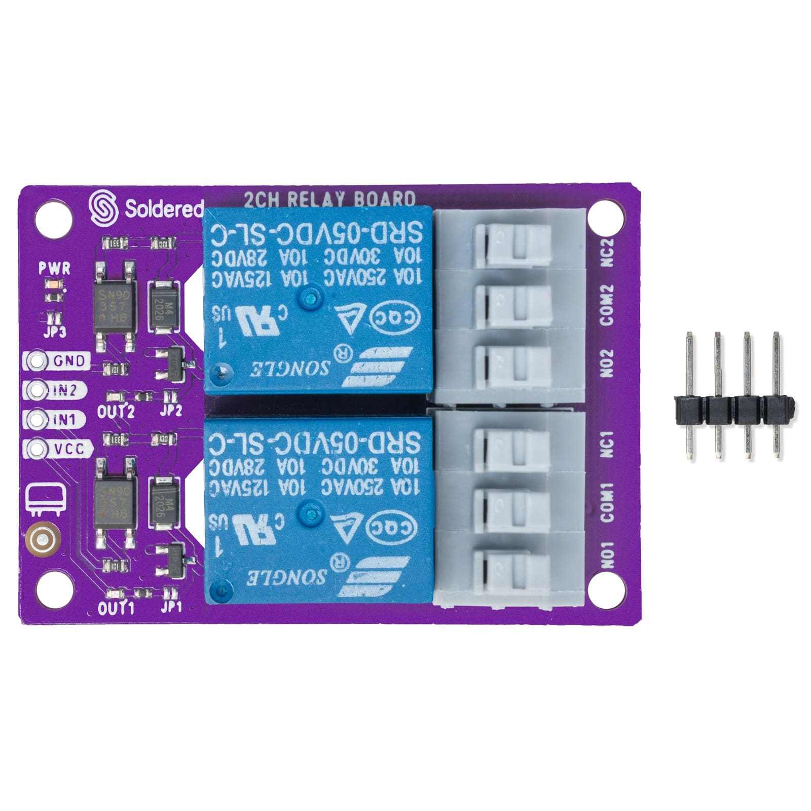 2-Channel Relay Board by Soldered Electronics - The Pi Hut