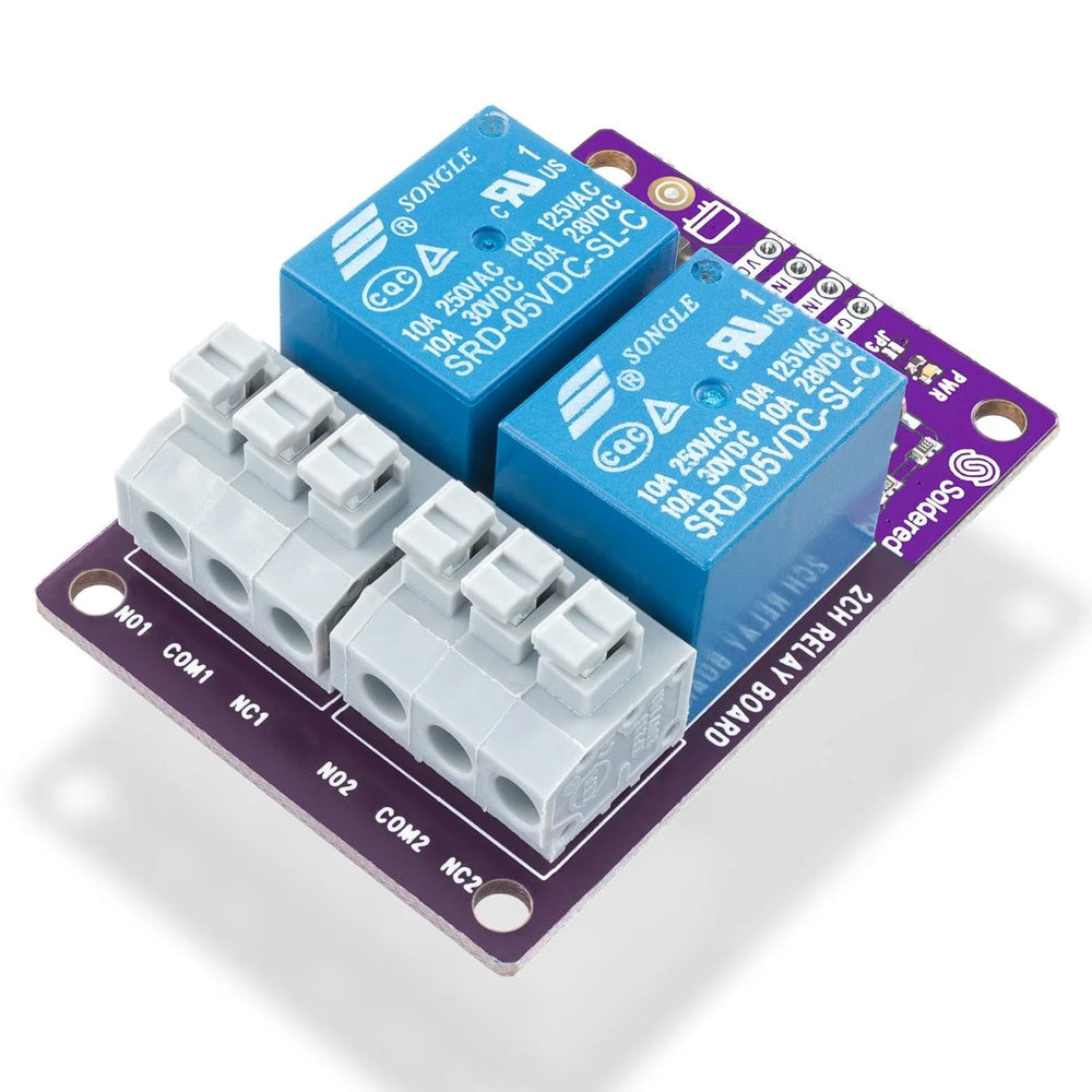 2-Channel Relay Board by Soldered Electronics - The Pi Hut