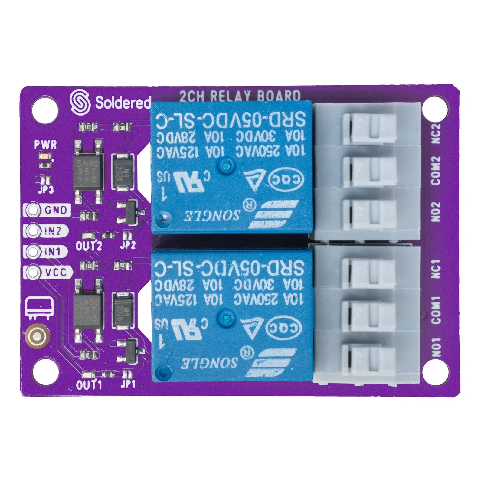 2-Channel Relay Board by Soldered Electronics - The Pi Hut
