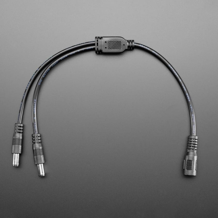 2-Way 2.1mm DC Barrel Jack Splitter Squid by Adafruit - The Pi Hut