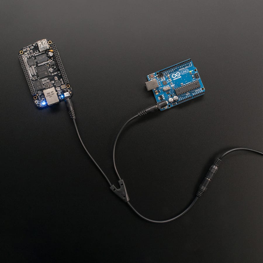 2-Way 2.1mm DC Barrel Jack Splitter Squid by Adafruit - The Pi Hut
