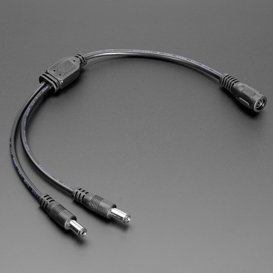 2-Way 2.1mm DC Barrel Jack Splitter Squid by Adafruit - The Pi Hut