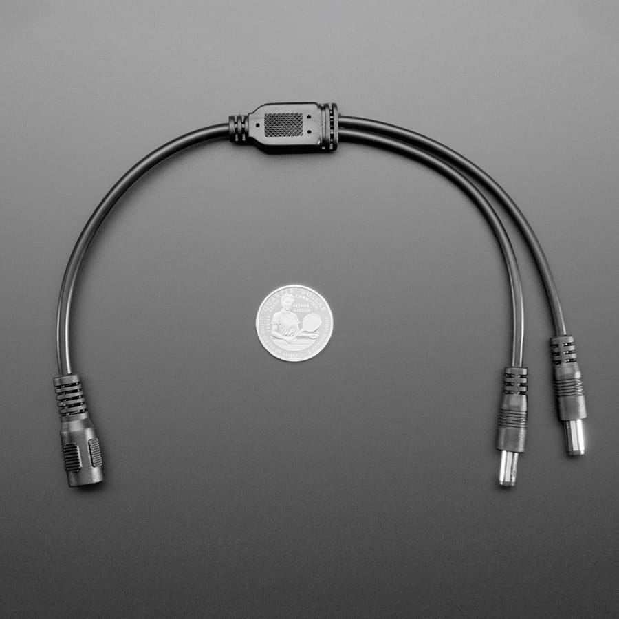 2-Way 2.1mm DC Barrel Jack Splitter Squid by Adafruit - The Pi Hut