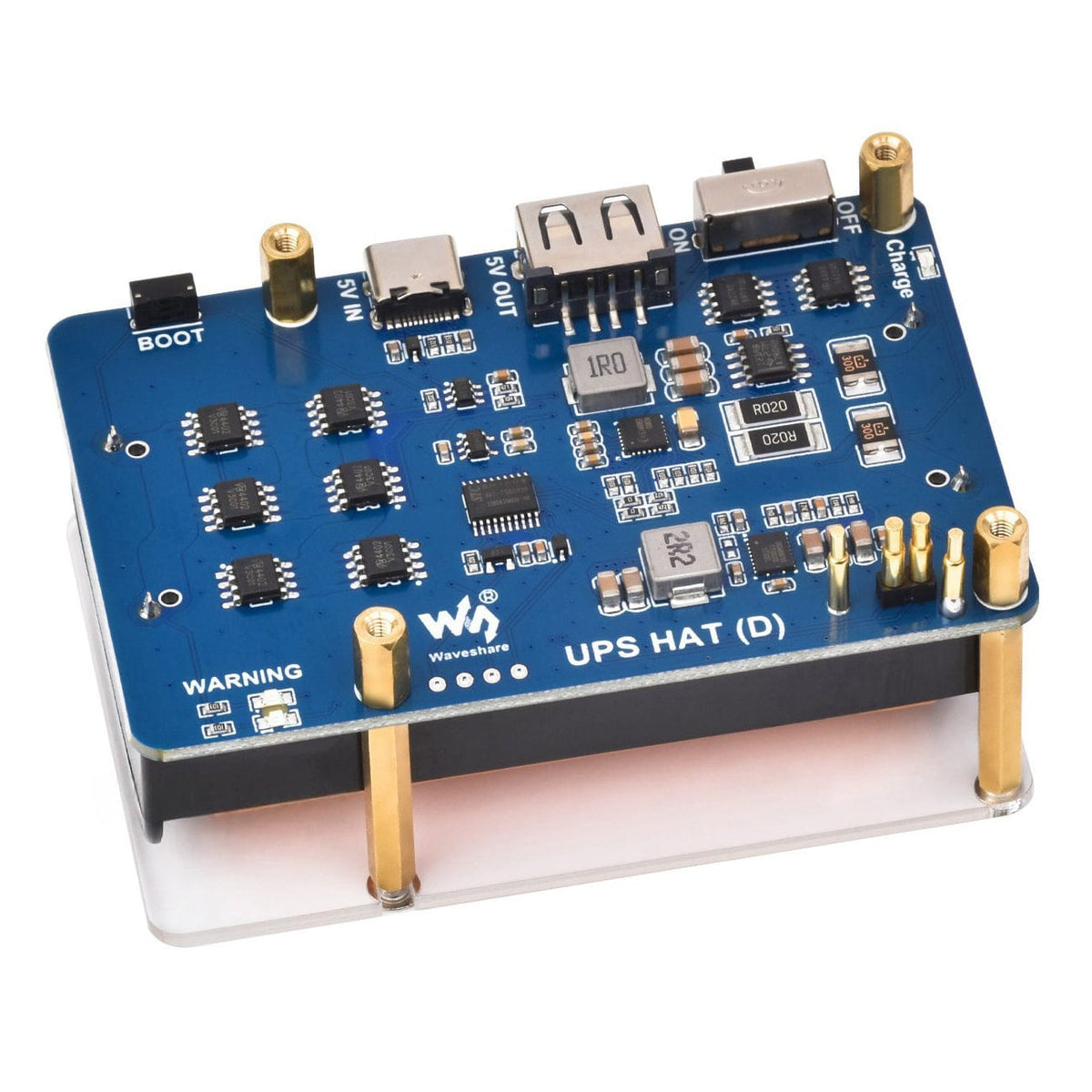 21700 UPS HAT (D) for Raspberry Pi 4/3 - The Pi Hut