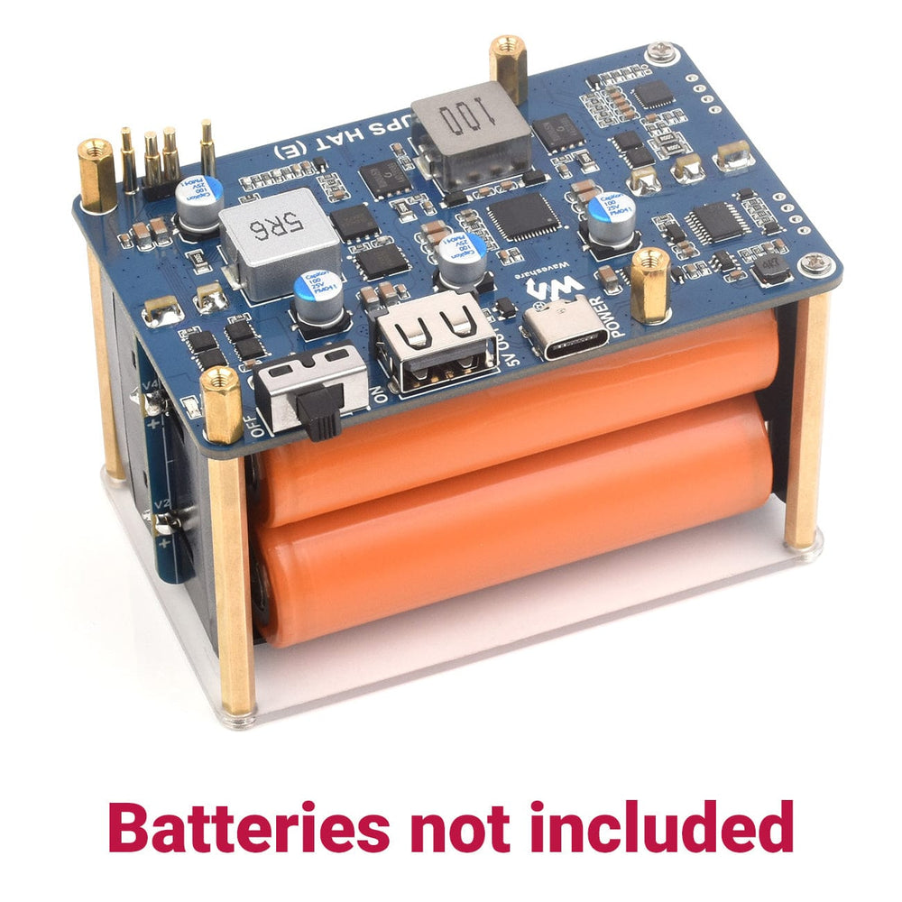 21700 UPS HAT (E) for Raspberry Pi 5/4/3 by Waveshare - The Pi Hut