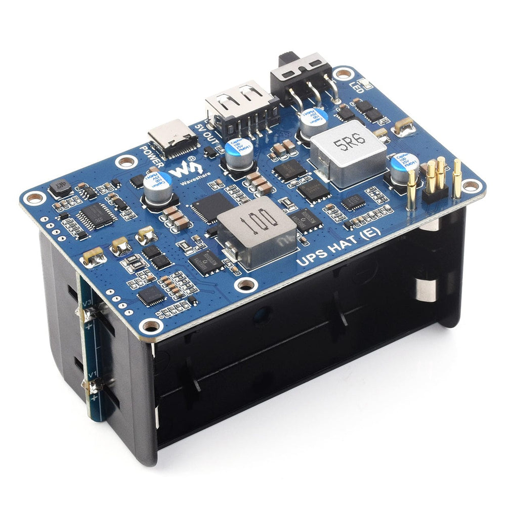 21700 UPS HAT (E) for Raspberry Pi 5/4/3 by Waveshare - The Pi Hut
