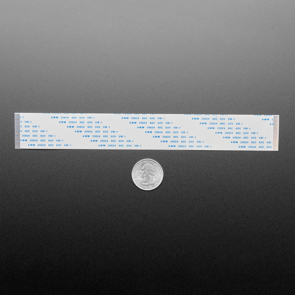 26-pin 1mm pitch FPC Flex Cable - 20cm long by Adafruit - The Pi Hut