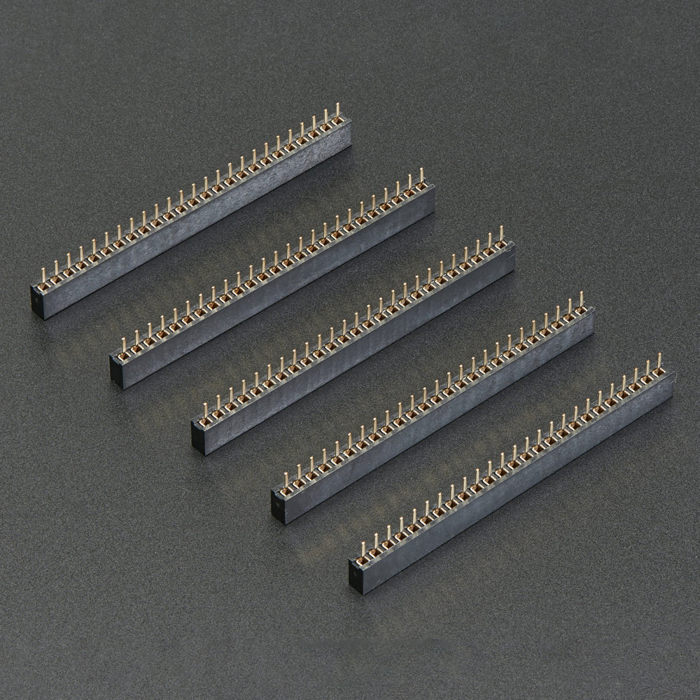 2mm Pitch 25-Pin Female Socket Headers - Pack of 5 by Adafruit - The Pi Hut