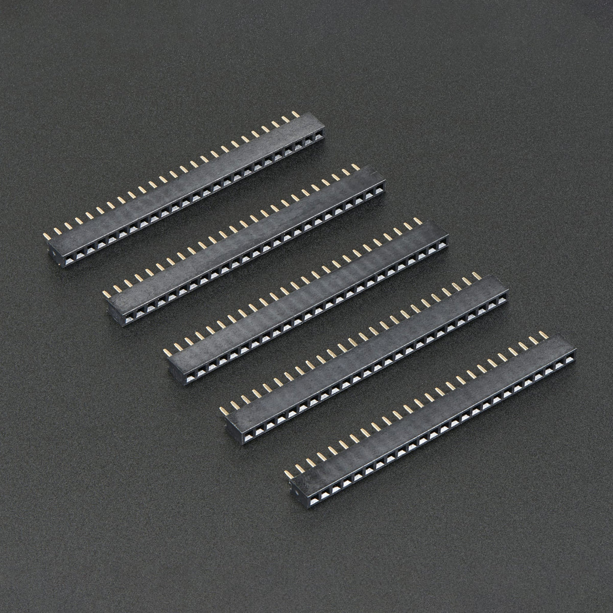 2mm Pitch 25-Pin Female Socket Headers - Pack of 5 by Adafruit - The Pi Hut