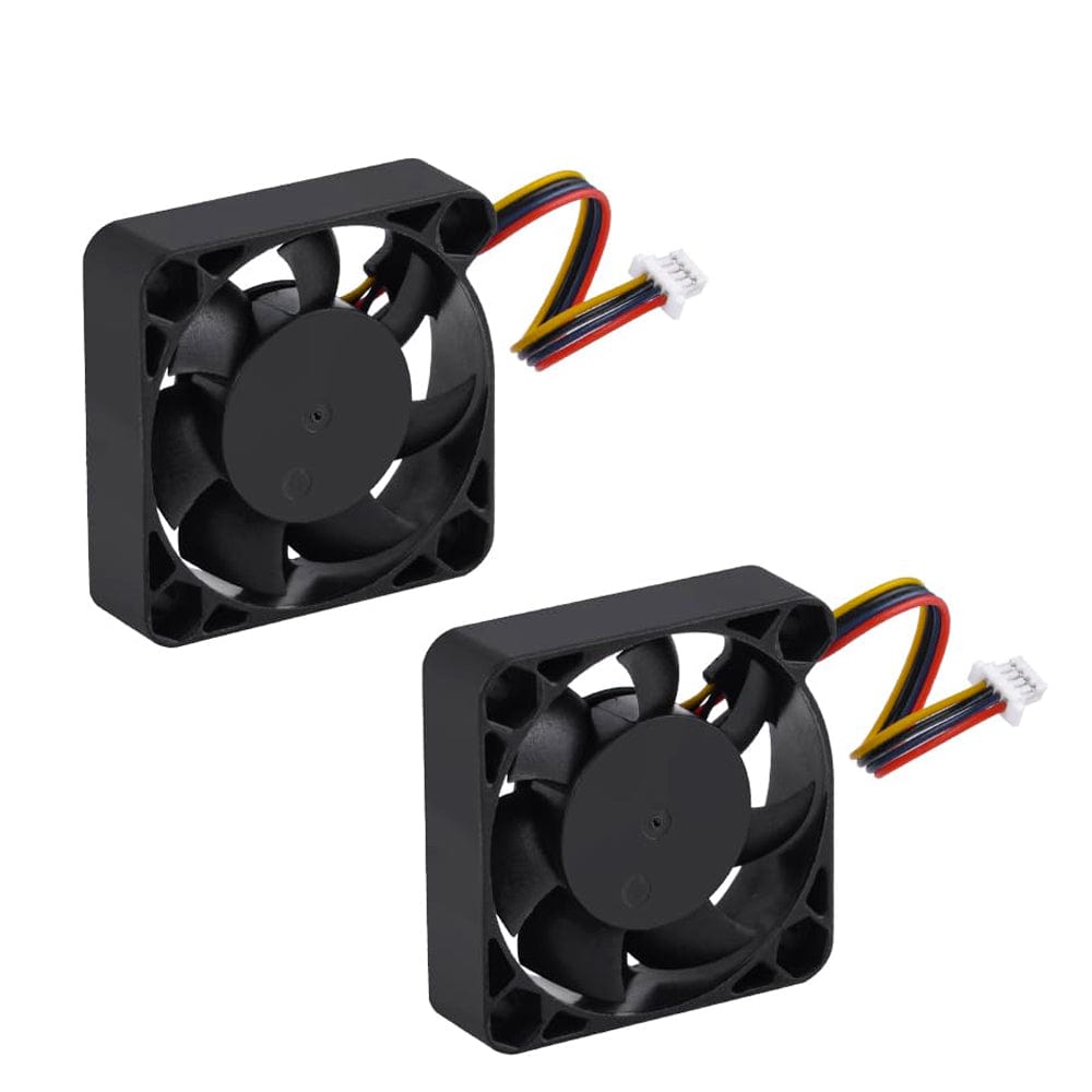 2x 4010 Black Cooler Fans For Raspberry Pi 5 - The Pi Hut