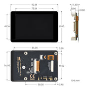 3.5" Capacitive Touch Display (F) for Raspberry Pi by Waveshare - The Pi Hut