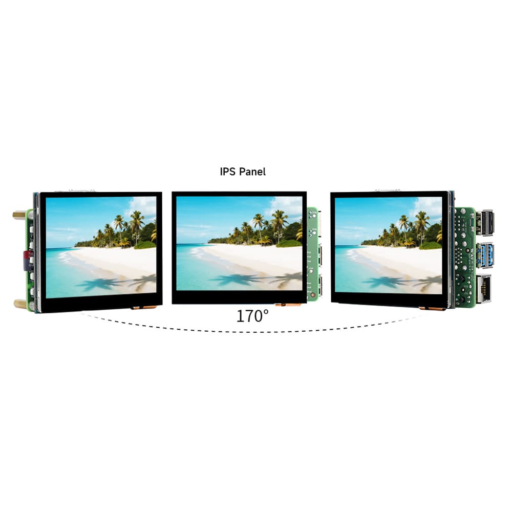 3.5" DSI Capacitive Touch Display for Raspberry Pi (640x480) by Waveshare - The Pi Hut