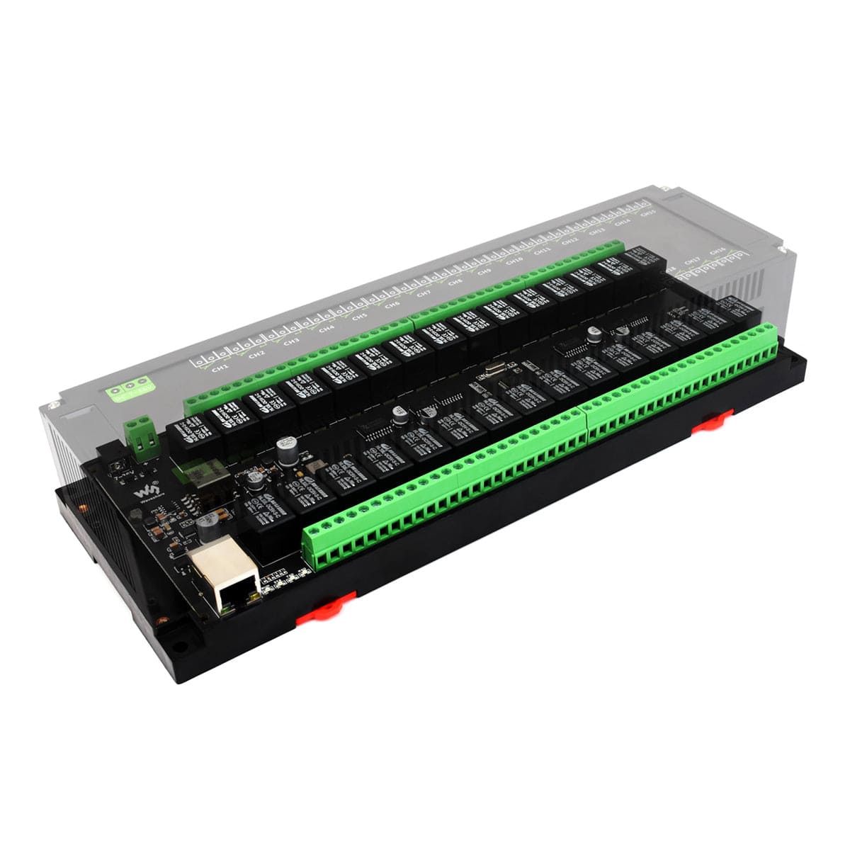 30-Channel Ethernet Relay Module with PoE - The Pi Hut