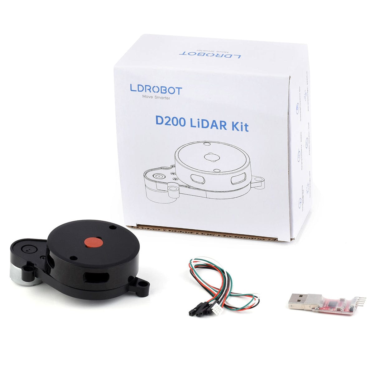 360° Omni-directional Triangulation Lidar D200 Developer Kit - The Pi Hut