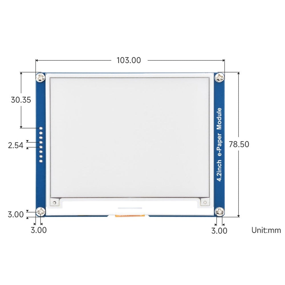 4.2" Quad Colour E-Paper Display Module (400 x 300)