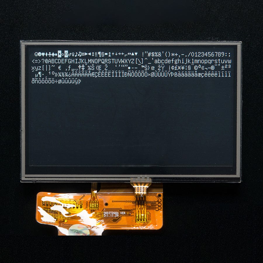 4.3" 40-pin TFT Display - 480 x 272 with Touchscreen - The Pi Hut