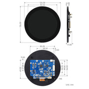 4" DSI Round Touch Display for Raspberry Pi - The Pi Hut