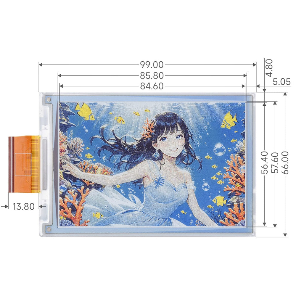 4" Full-Colour Raw E-Paper Display (600 x 400)