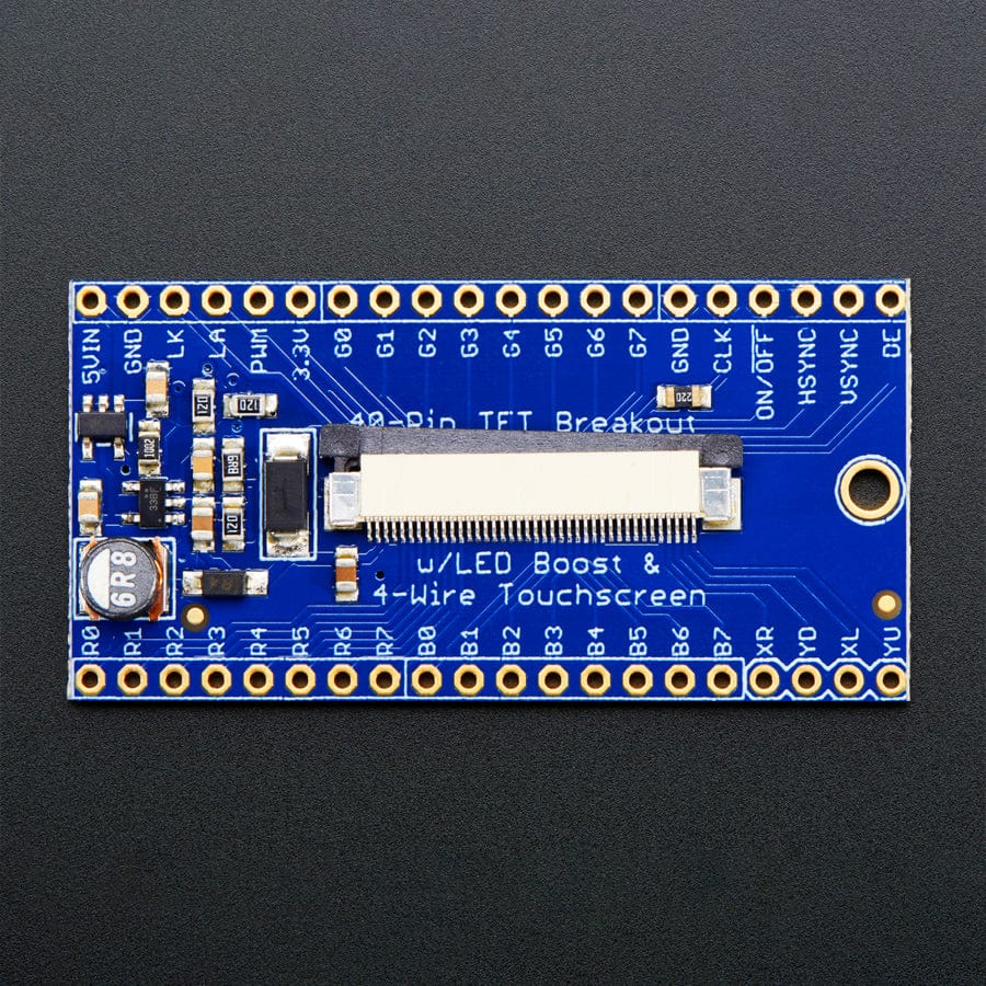 40-pin TFT Friend - FPC Breakout with LED Backlight Driver - The Pi Hut