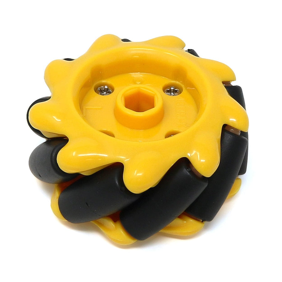 Rotary Wheel For Raspberry Pi 48mm Mecanum Wheel Set with Hubs - The Pi Hut