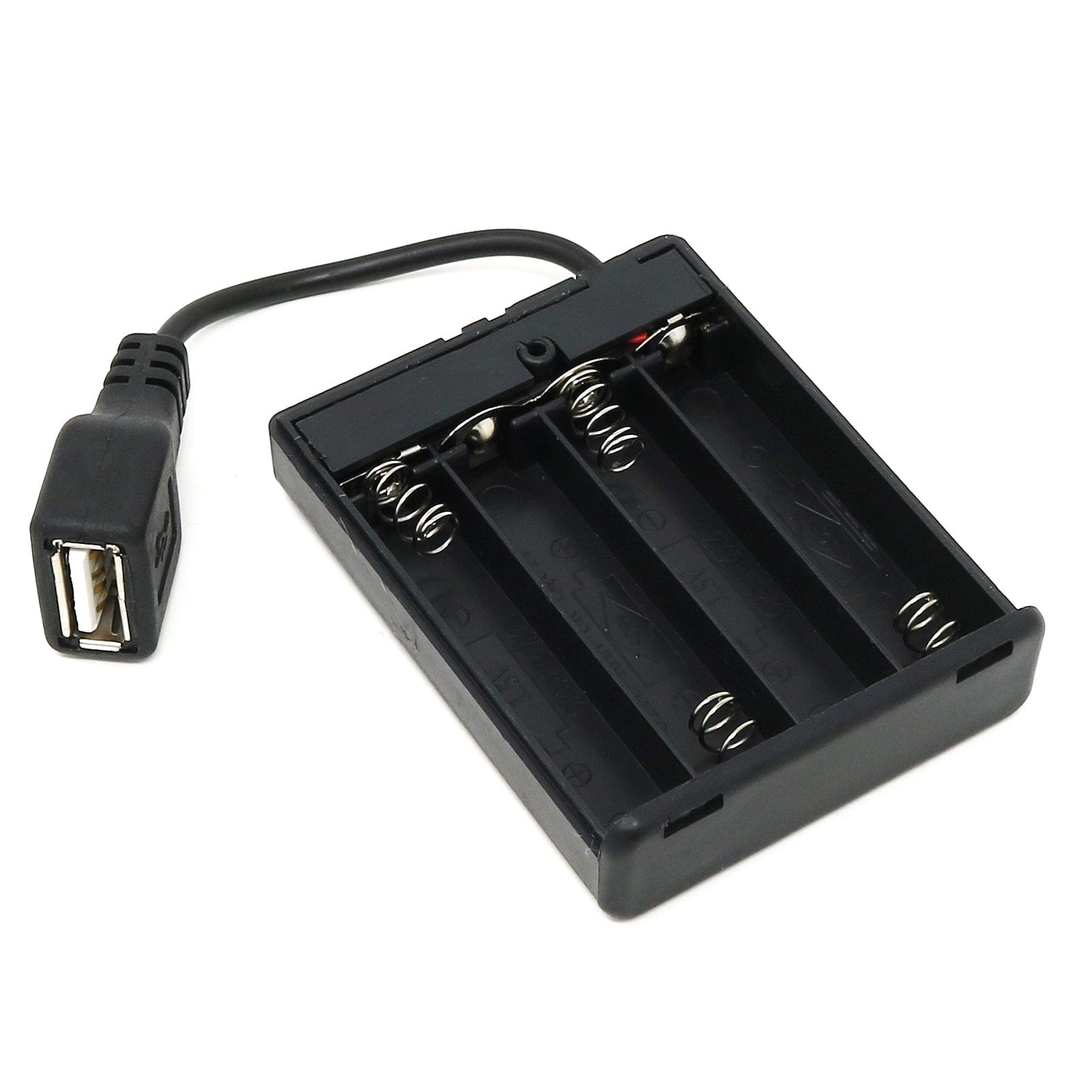 4xAAA USB Battery Holder with Cover and Switch - The Pi Hut